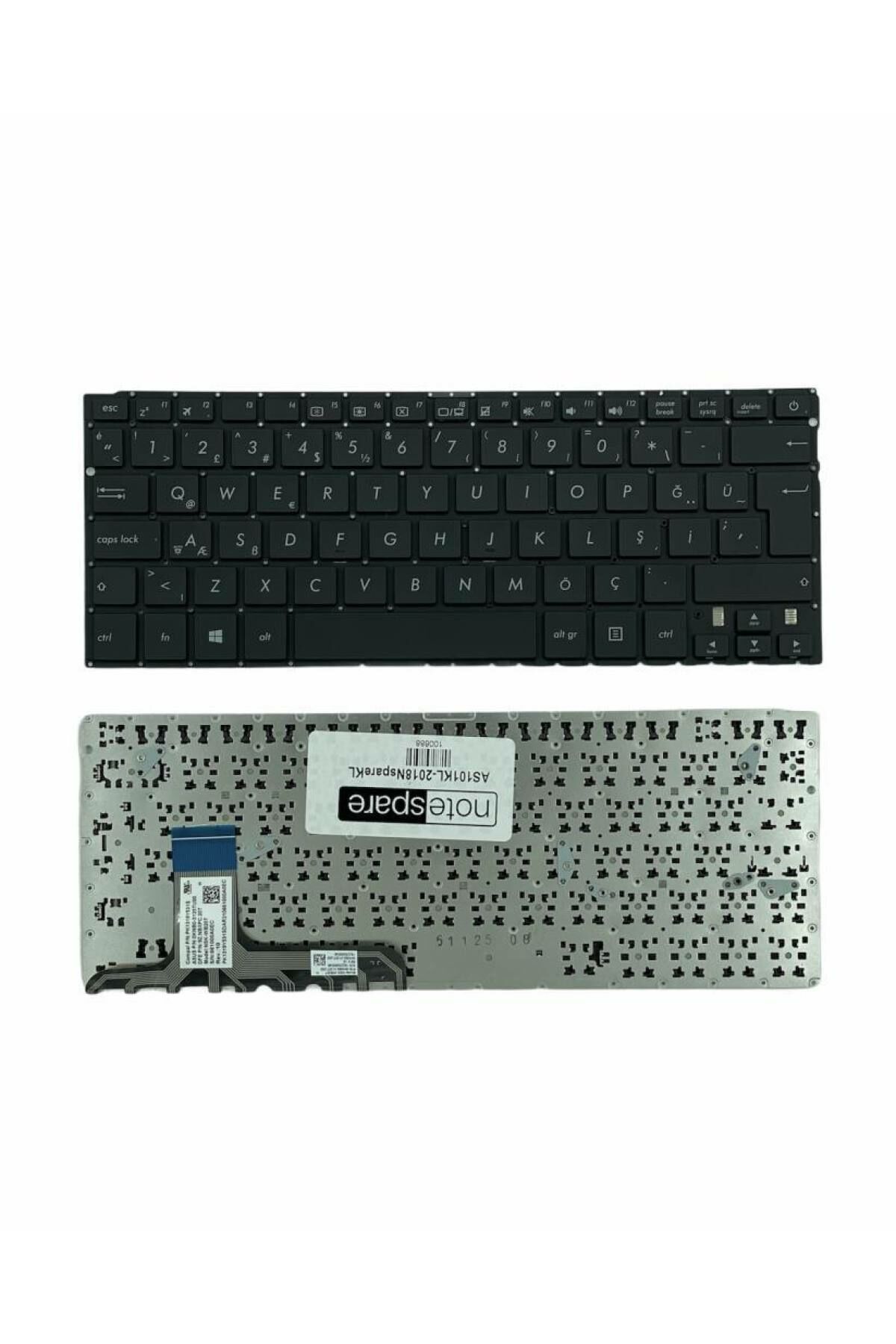 Asus ile Uyumlu 0KNB0-3126US00, 9Z.NBXPC.301 Notebook Klavye Siyah TR