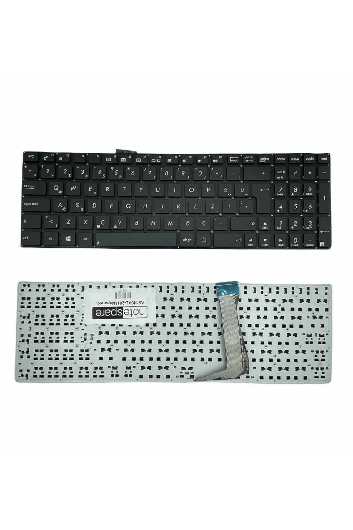 Asus ile Uyumlu E502SA-XX221T, X502NA-GO044 Notebook Klavye Siyah TR