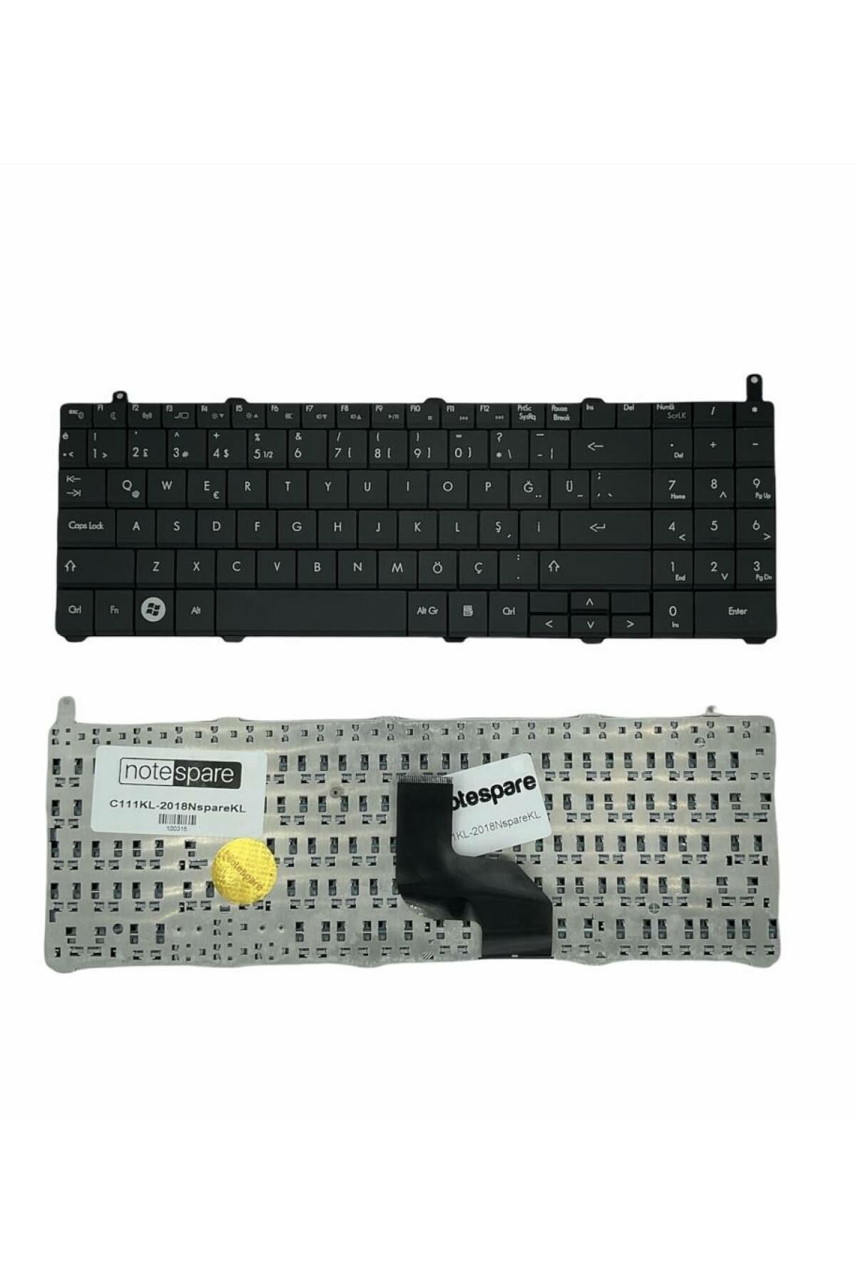 Casper ile Uyumlu CPQ.I740-4L35P, CPQ.I740-6M35P, CPQ.I740-8M35P Notebook Klavye Siyah TR