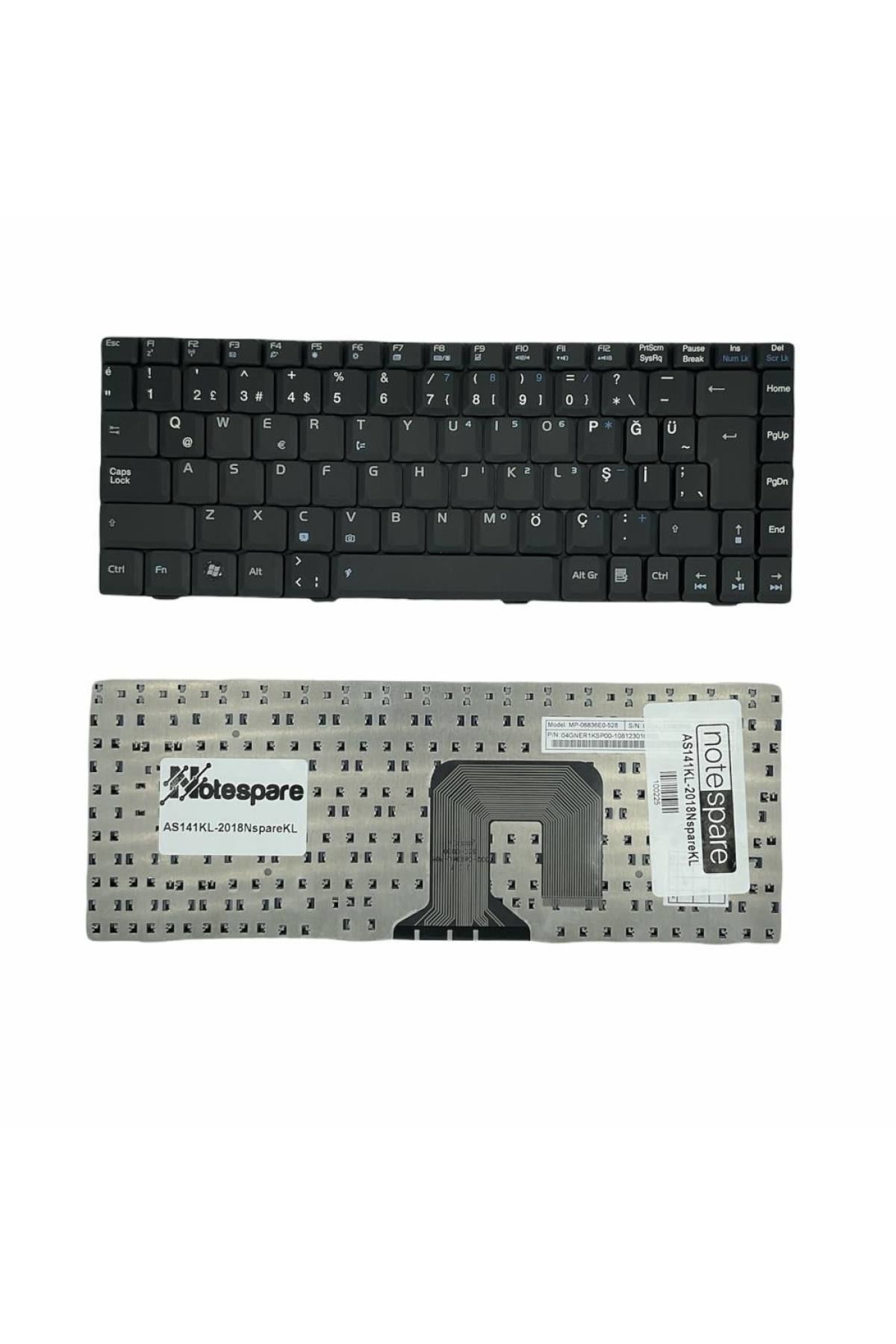 Asus ile Uyumlu 0KN0-ZHF902544, 0KN0-881US01 Notebook Klavye Siyah TR