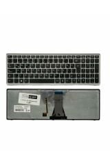 Lenovo ile Uyumlu IdeaPad G505S Type 80AA, G505S Type 80AM Notebook Klavye Işıklı Gümüş Gri TR