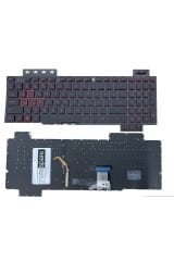 Asus ile Uyumlu FX504GD-E4253, FX504GD-EN1324 Klavye Işıklı Siyah Küçük Enter Versiyon TR