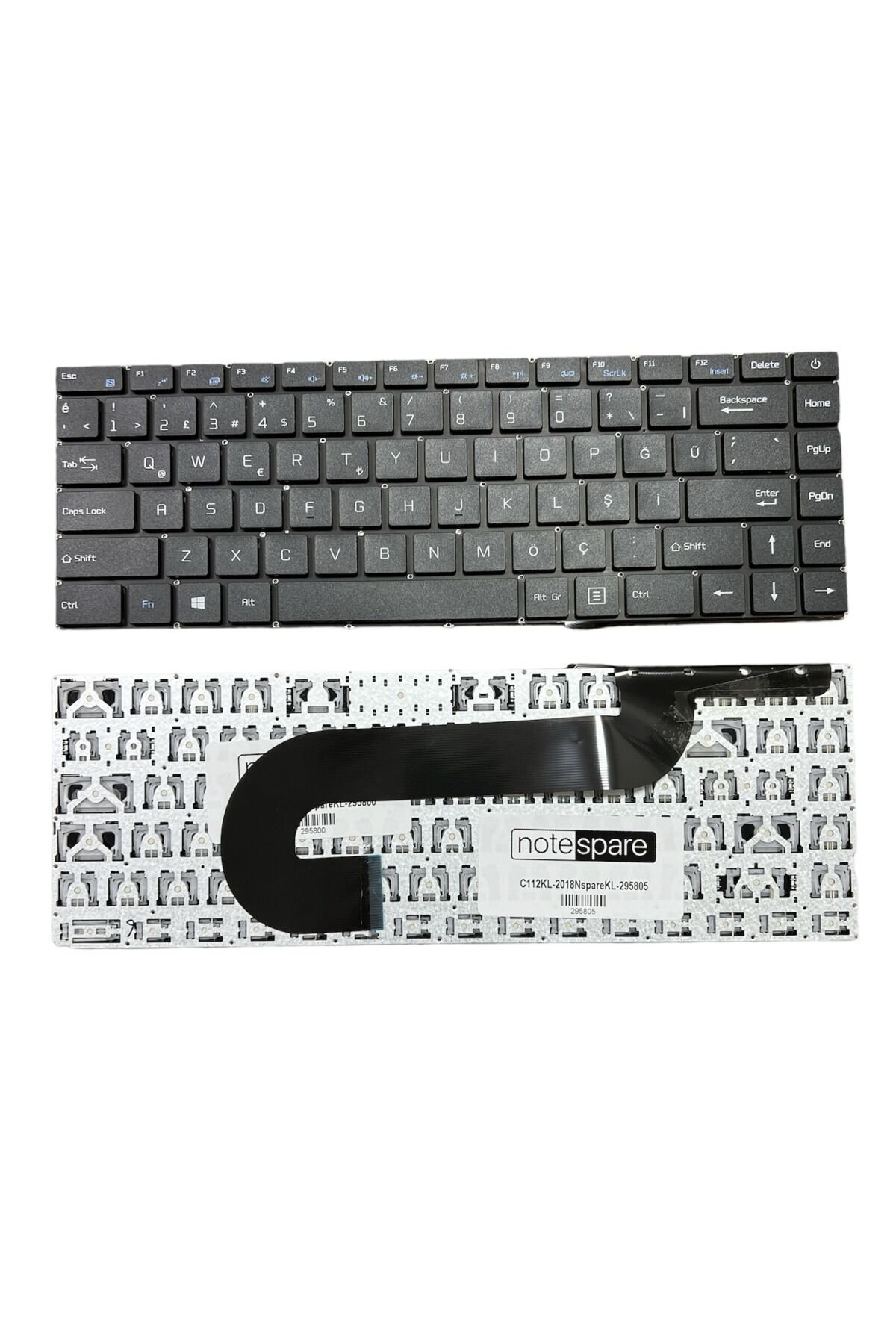 Casper ile Uyumlu Nirvana C350.4020-4W00E Notebook Klavye Siyah Power Tuşlu Versiyon TR