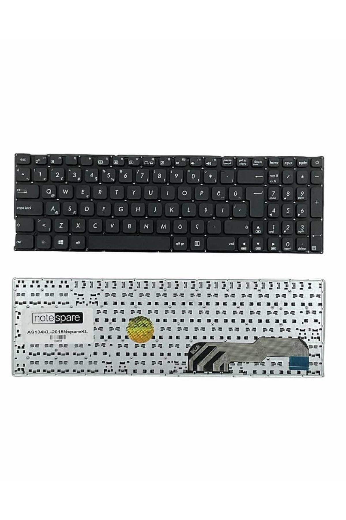 Asus ile Uyumlu A541UA, A541UJ, A541UV, F541UV Notebook Klavye Siyah TR