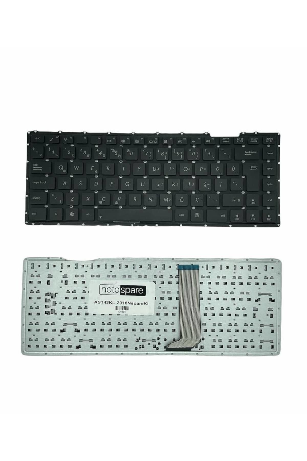Asus ile Uyumlu R408, R408C, R408CA, S400, S400C, S400CA Notebook Klavye Siyah TR