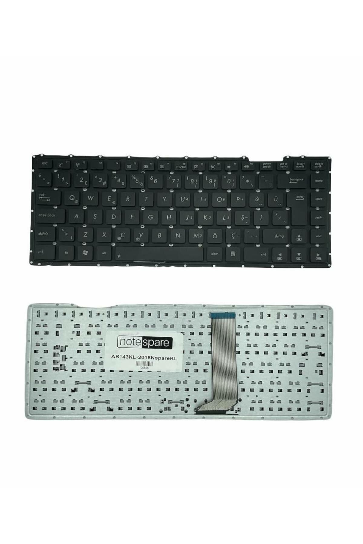 Asus ile Uyumlu VivoBook S400, S400C, S400CA, S400E Notebook Klavye Siyah TR