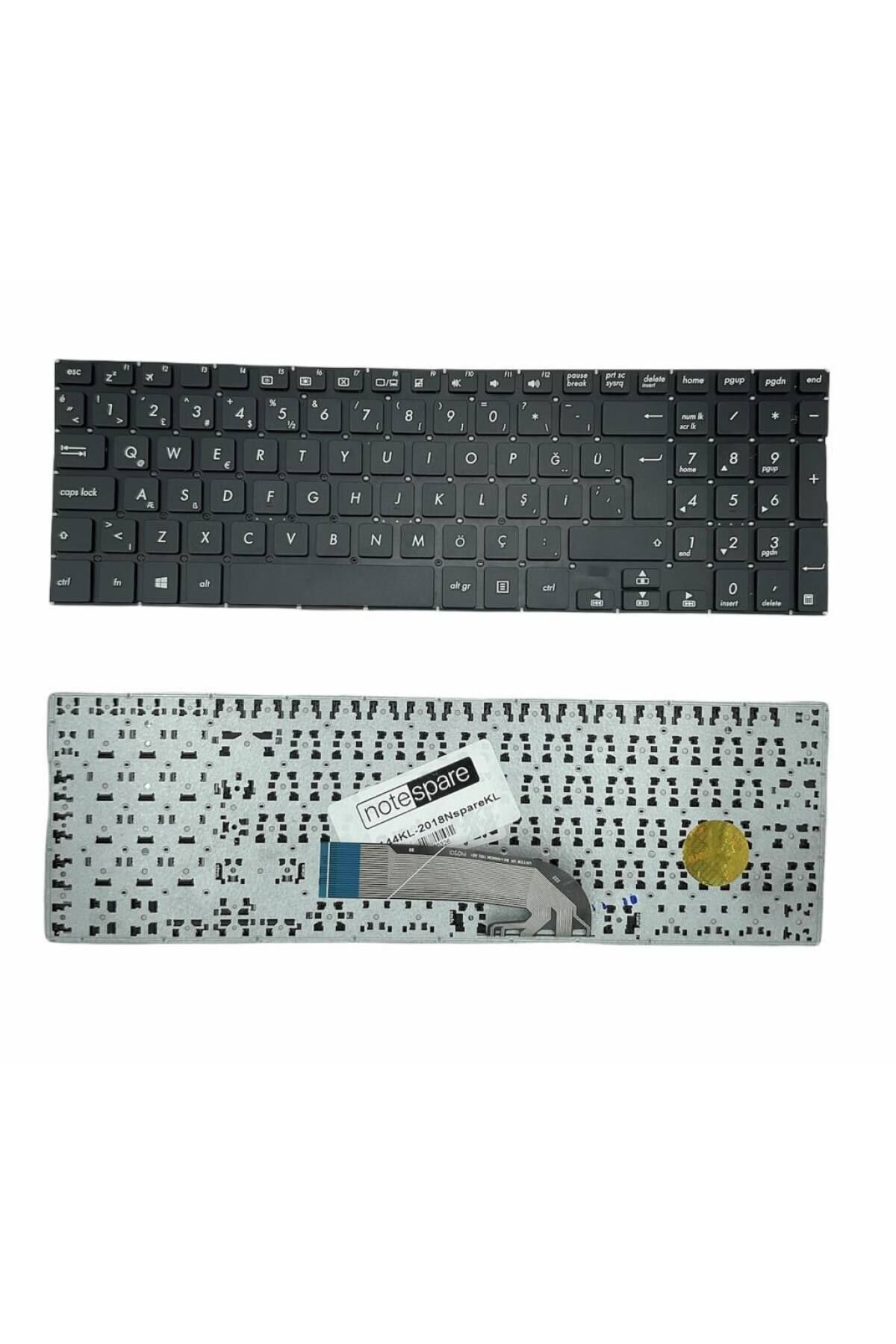 Asus ile Uyumlu TP501, TP501UB, TP501UQ Notebook Klavye Siyah TR