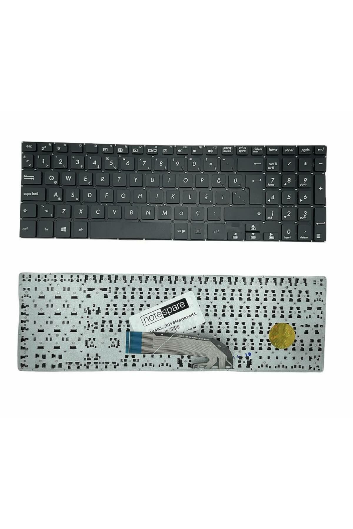 Asus ile Uyumlu Transformer 0KNB0-610JTU, MP-13F86TQ-4421 Notebook Klavye Siyah TR