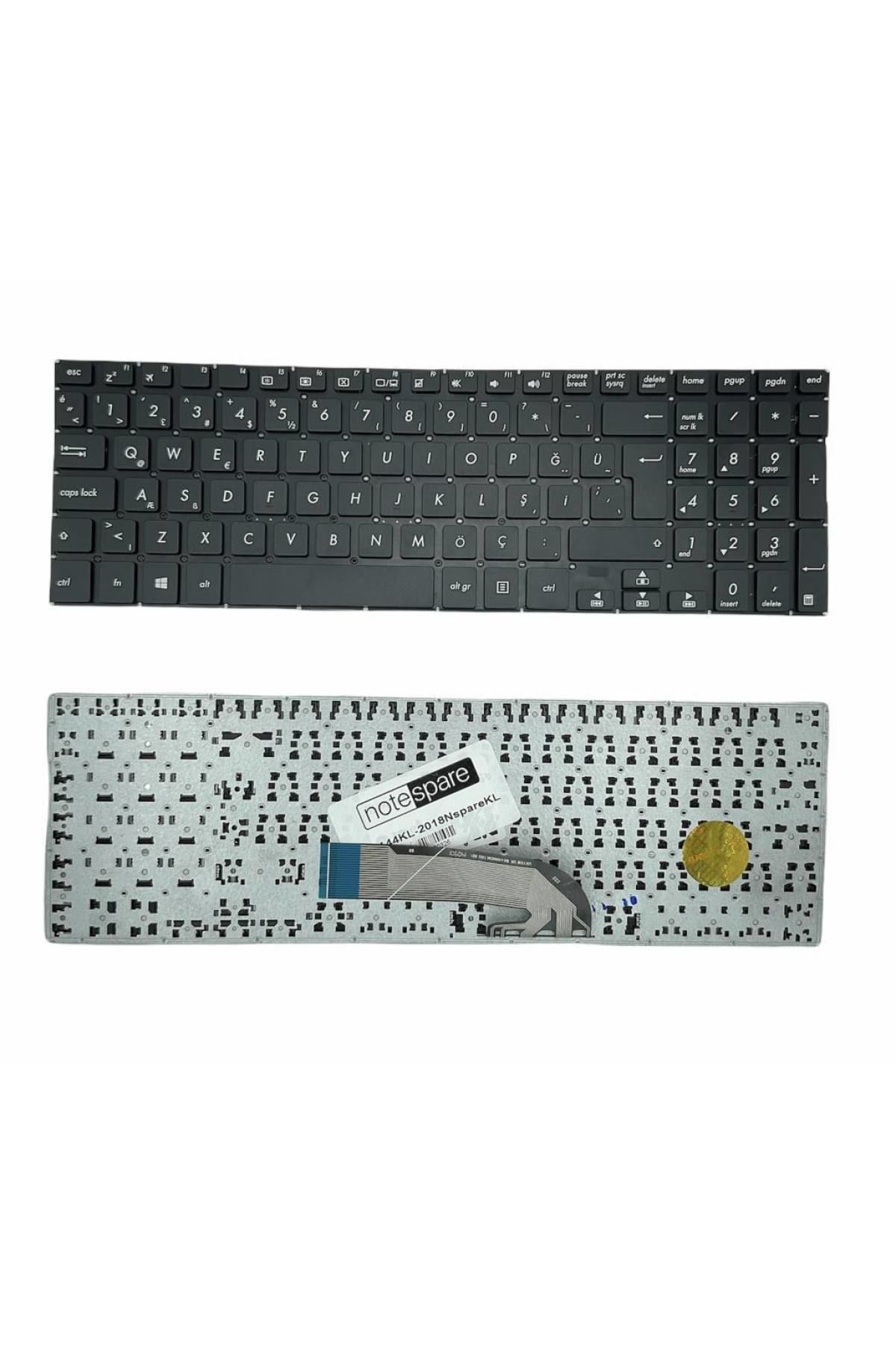 Asus ile Uyumlu Transformer Book Flip TP500LA-EB31T, TP500LA-UB31T Notebook Klavye Siyah TR