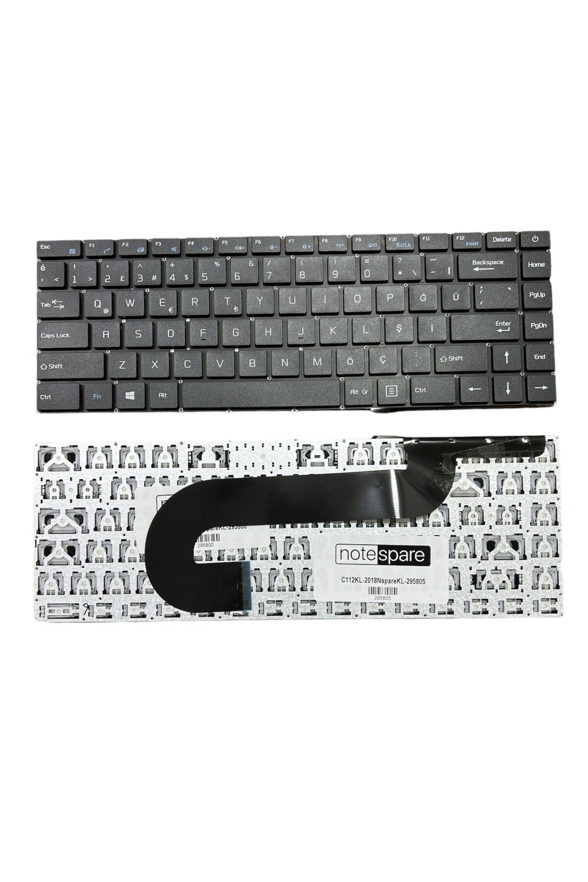 Casper ile Uyumlu Nirvana C350.5000-4L00R Notebook Klavye Siyah Power Tuşlu Versiyon TR