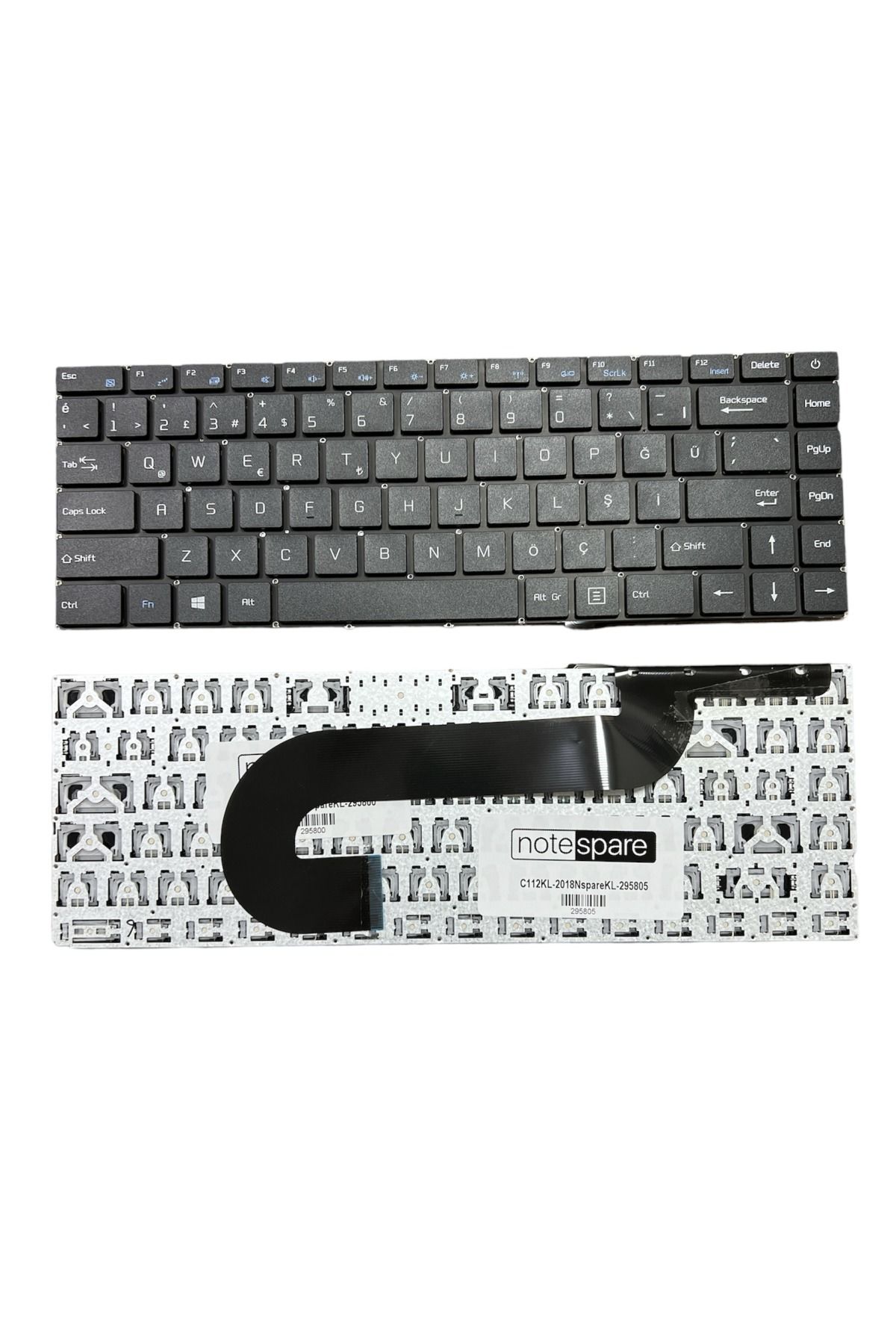 Casper ile Uyumlu Nirvana C350.5000-4L00X Notebook Klavye Siyah Power Tuşlu Versiyon TR