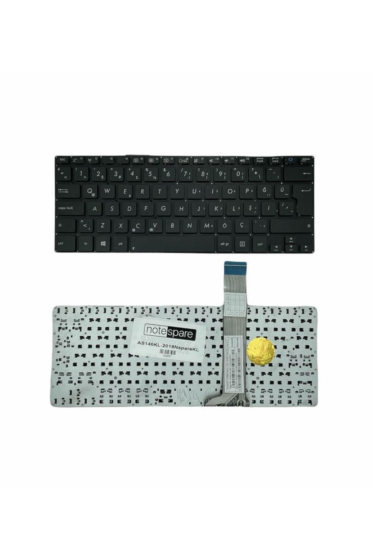 Asus ile Uyumlu Vivobook S300CA-1A, S300CA-C1004H Notebook Klavye Siyah TR