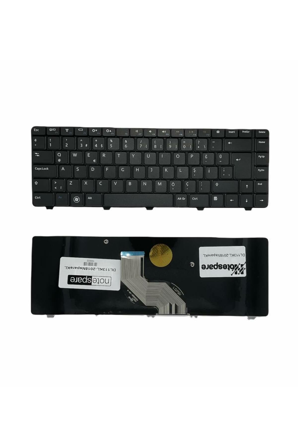 Dell ile Uyumlu 9Z.N1K82.D01, 9Z.N1K82.D0T, 9Z.N1K82.D0U Notebook Klavye Siyah TR