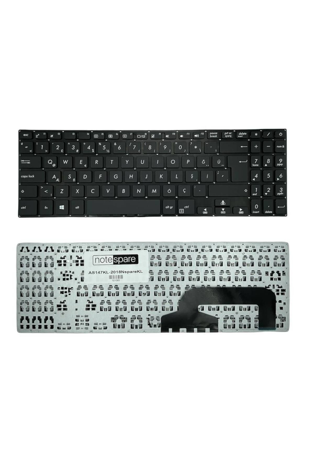 Asus ile Uyumlu VivoBook X507LA-BR005, X507MA-1B Notebook Klavye Siyah TR