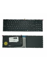 Msi ile Uyumlu GS60 2PC-078TR, GS60 2QD-602TR, GS63VR 6RF-049TR Notebook Klavye Işıklı Siyah TR