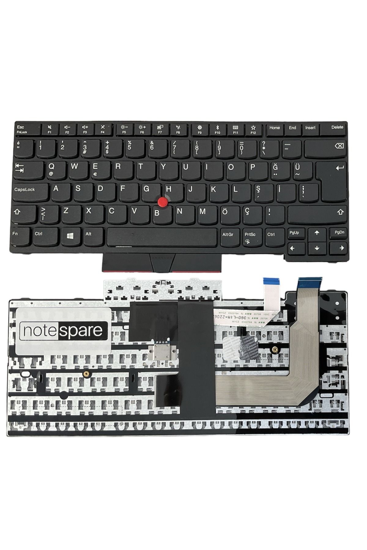 Lenovo ile Uyumlu ThinkPad WIDBL-84US, WIDNBL-85TR, WIDNBL-85UK Notebook Klavye Siyah TR