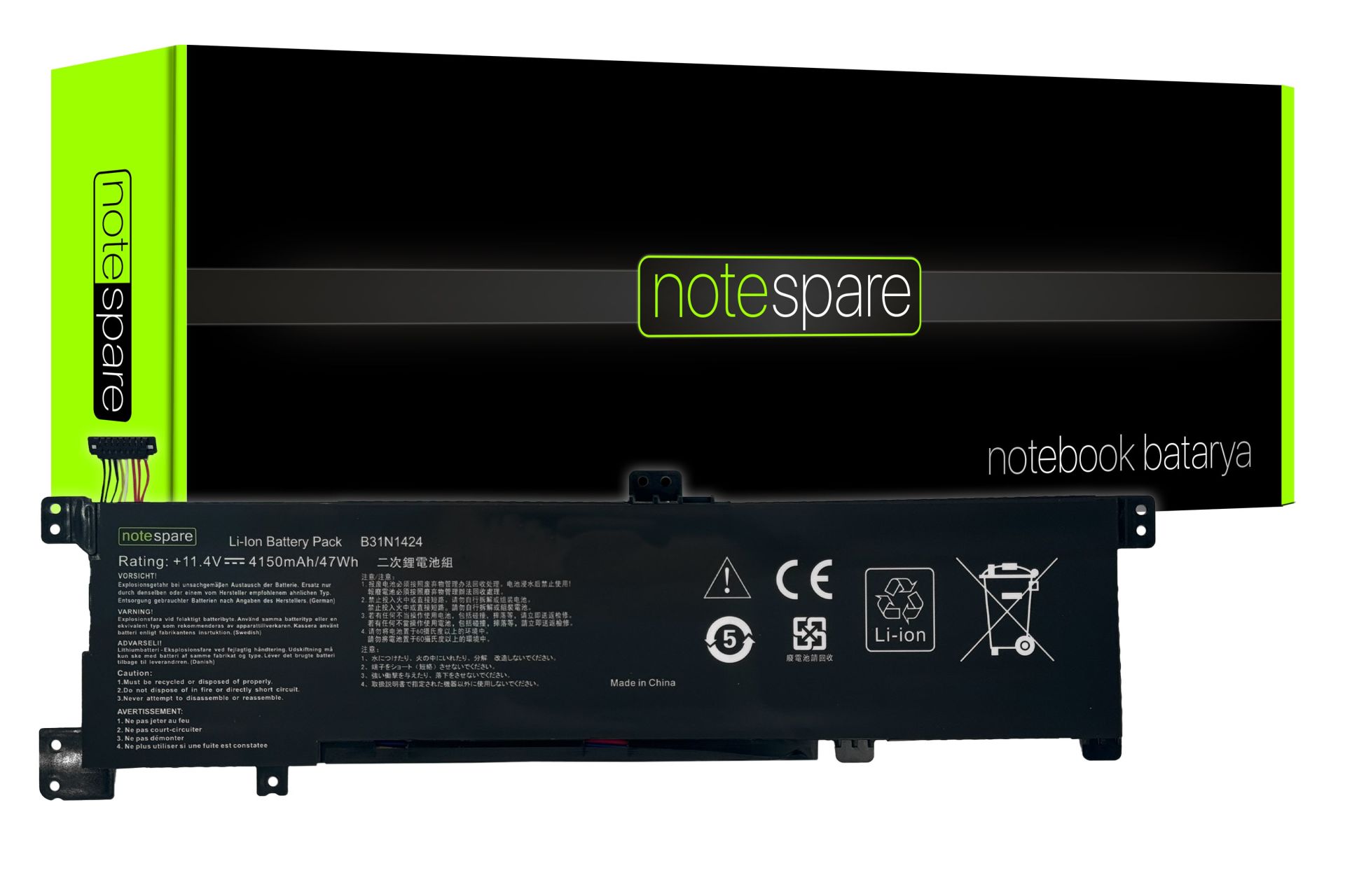 Asus ile Uyumlu 0B200-01390000, B31N1424 Notebook Batarya Pil 47 WH VERSİYON