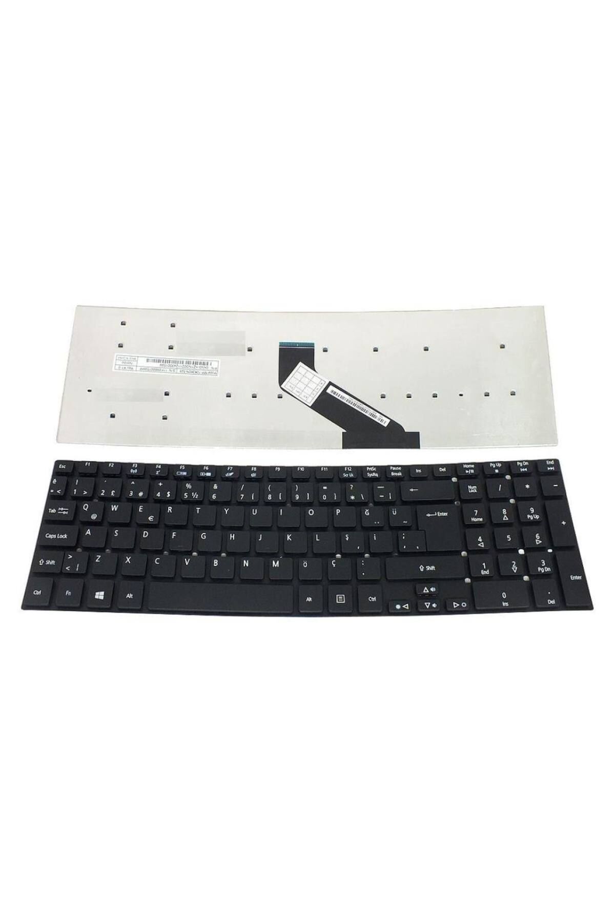 Acer ile Uyumlu Aspire V3-571G-53216G50Makk, V3-571G-53216G75Maii Notebook Klavye Siyah TR