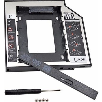 9.5mm Hdd Caddy Kızak Notebook Laptop Dvd To Ssd Kutu Sata 4717p
