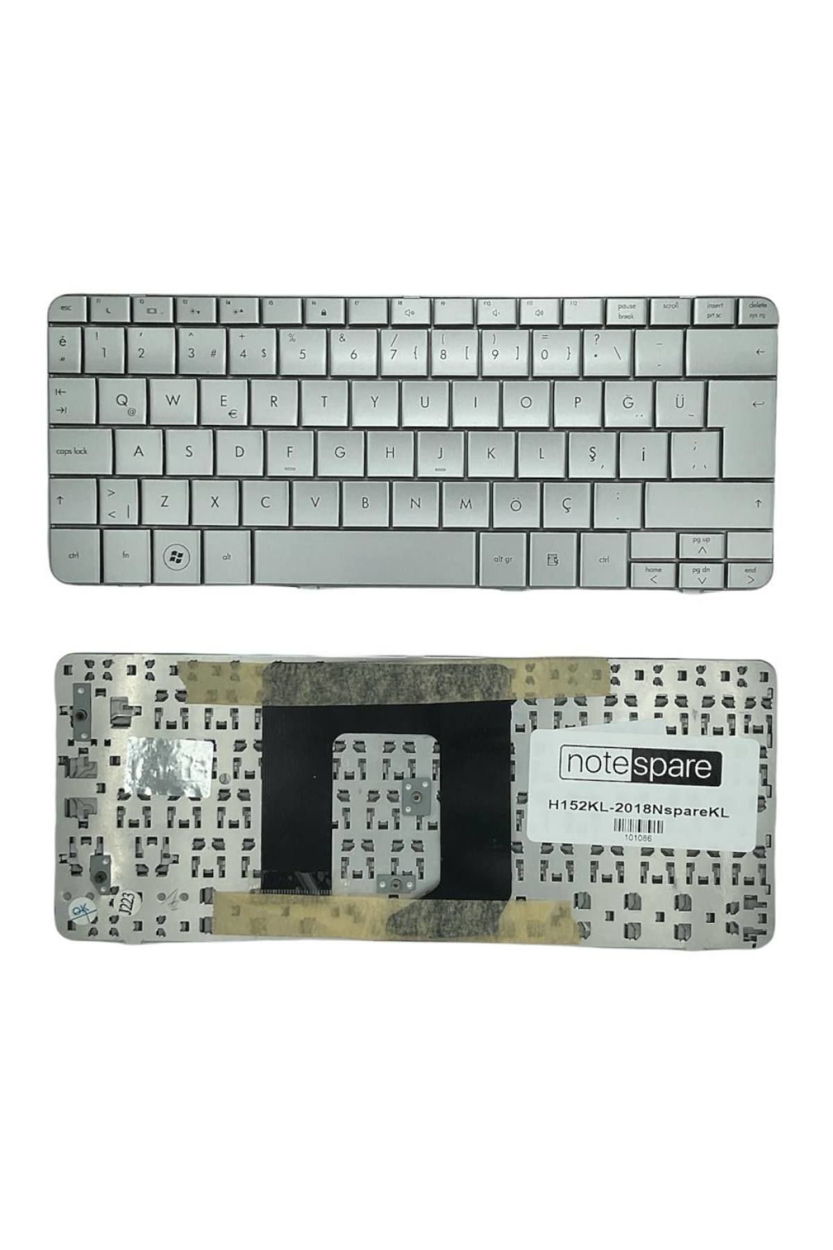 Hp ile Uyumlu FP6, FP8, MP-08C93US6920, V100146CS1, V100146CK1 Notebook Klavye Gümüş Gri TR