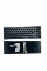 Lenovo ile Uyumlu Flex 15, Flex15AP-IFI, Flex15D Notebook Klavye Gümüş Gri TR