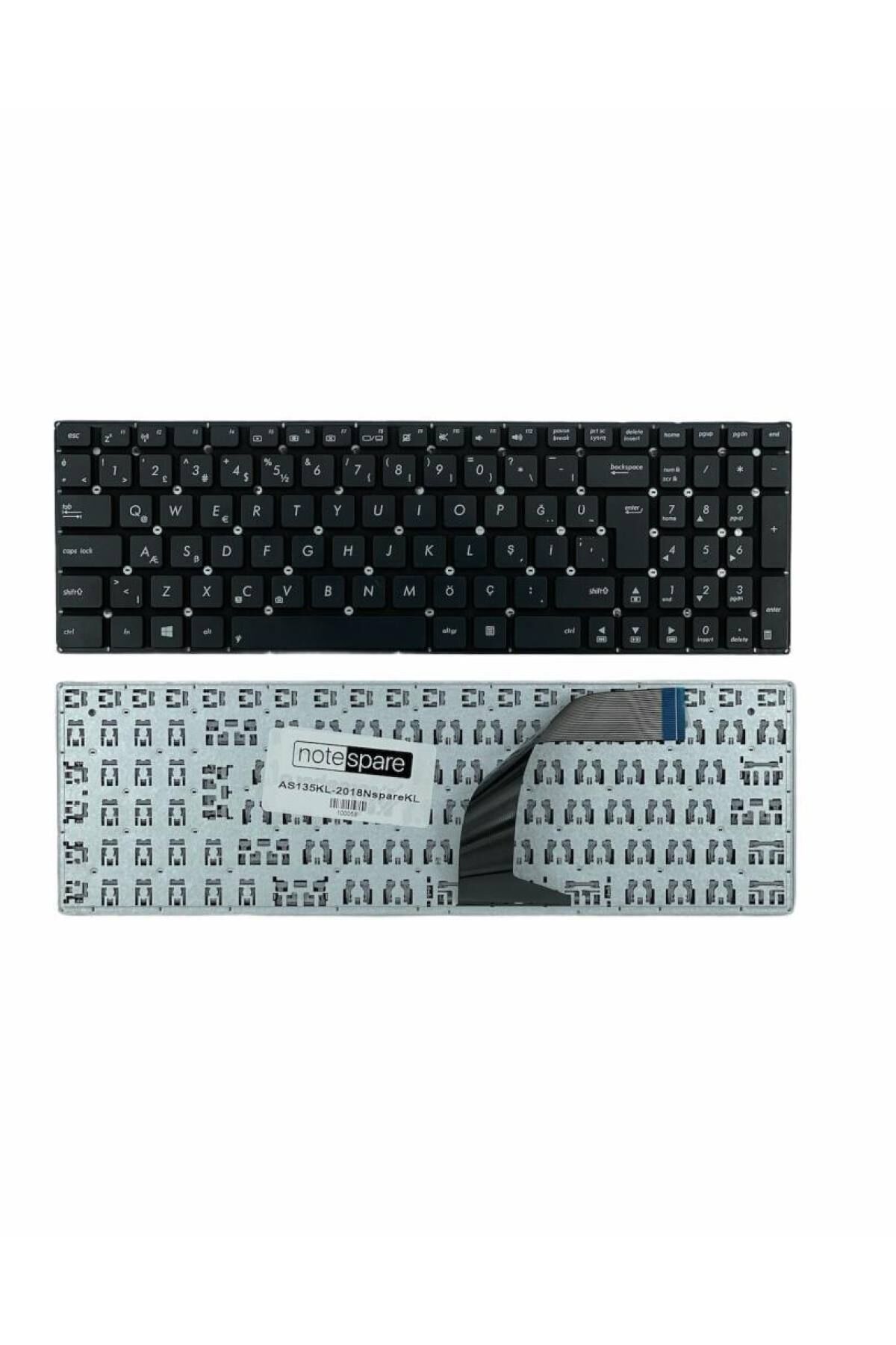 Asus ile Uyumlu R510LA, R510LAV, R510LB, R510LC, R510LD, R510LDV Notebook Klavye Siyah TR