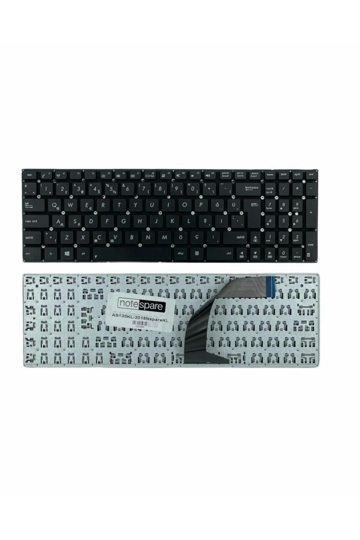 Asus ile Uyumlu R513CL, R513E, R513EA, R513EP, R513L, R513LA Notebook Klavye Siyah TR