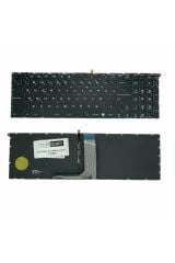 Msi ile Uyumlu WE62 7RJ, WE72 7RJ, WS60 2OJ, WS60 6QI, WS60 6QJ Notebook Klavye Işıklı Siyah TR