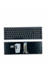 Lenovo ile Uyumlu PK130T22A25, PK130YB3A00 Notebook Klavye Gümüş Gri TR