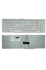 Toshiba ile Uyumlu Satellite Pro C70-A-148, C70-A-16G Notebook Klavye Beyaz TR