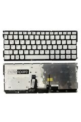 Lenovo ile Uyumlu 5CB0K93850, 5CB0K93875 Notebook Klavye Işıklı Gümüş Gri TR