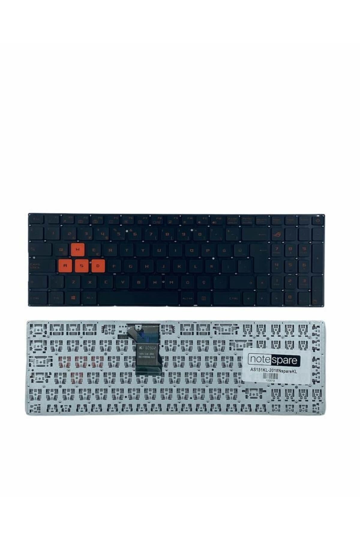 Asus ile Uyumlu FX502VM-AS73, FX502VM-DM105T Notebook Klavye Siyah TR