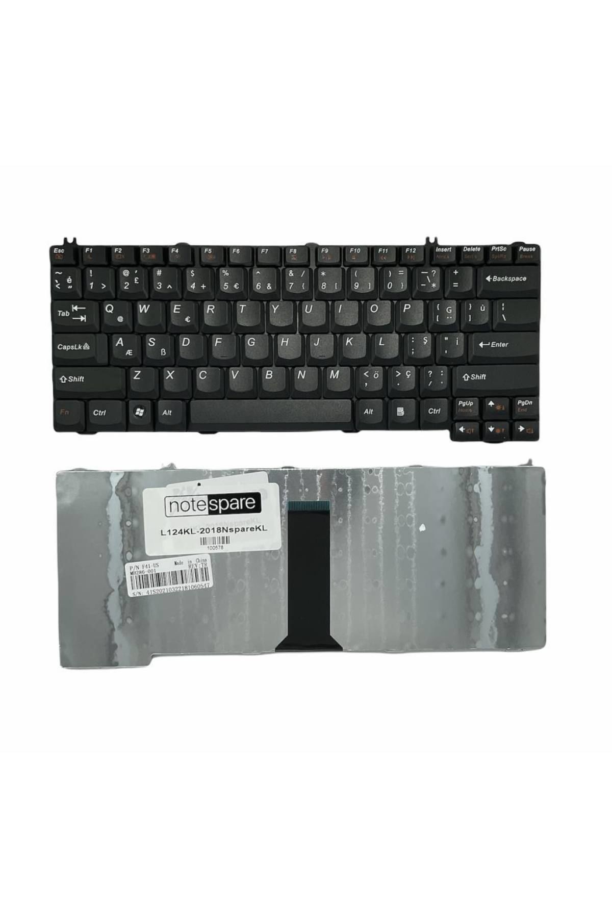 Lenovo ile Uyumlu IdeaPad U330 Type 20001, U330 Type 2267 Notebook Klavye Siyah TR