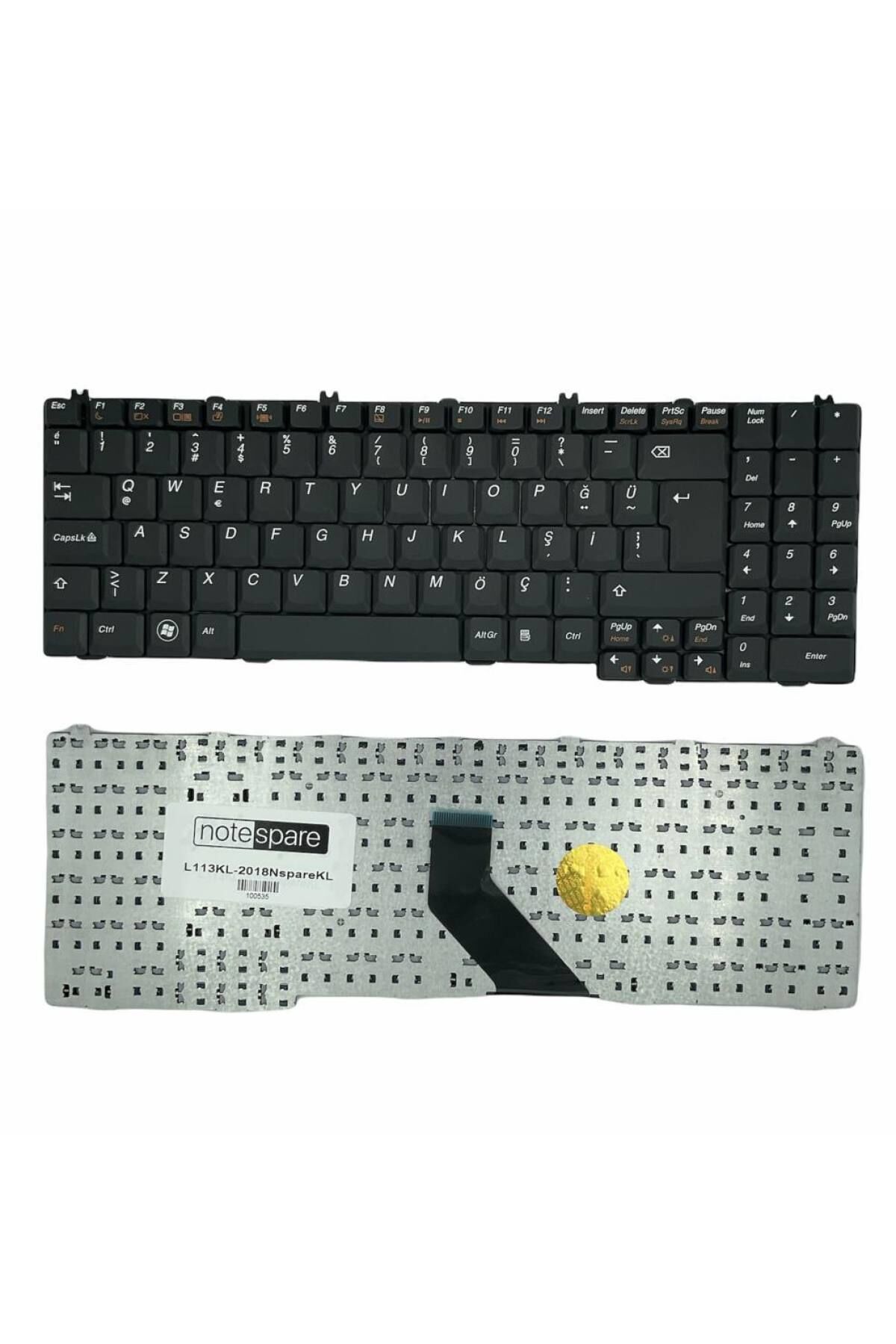 Lenovo ile Uyumlu IdeaPad G555 20873, V560 20069, V560 24342 Notebook Klavye Siyah TR