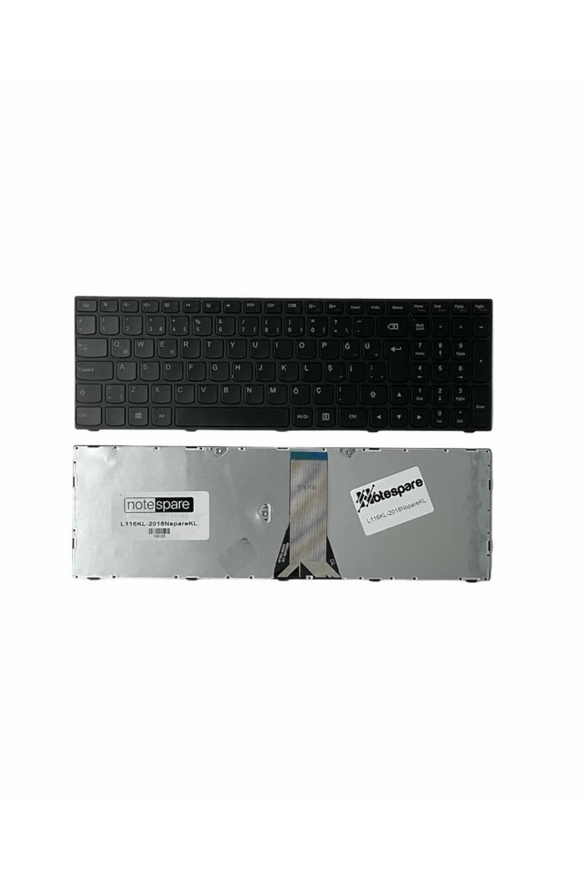 Lenovo ile Uyumlu B5180 80LM00WRTX, B5180 80LM0152TX Notebook Klavye Siyah TR