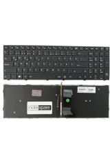 Monster ile Uyumlu Tulpar T7 V16.1.1, T7 V16.1.2 Işıklı Klavye Siyah TR Versiyon 1 Beyaz Aydınlatmalı