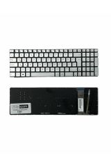 Asus ile Uyumlu N551JW-CN187H, N551JW-CN360T, N551JW-CN361T Notebook Klavye Işıklı Gümüş Gri TR