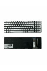 Asus ile Uyumlu N551VW-CN009T, N551VW-FY273T, N551ZU-CN024H Notebook Klavye Işıklı Gümüş Gri TR