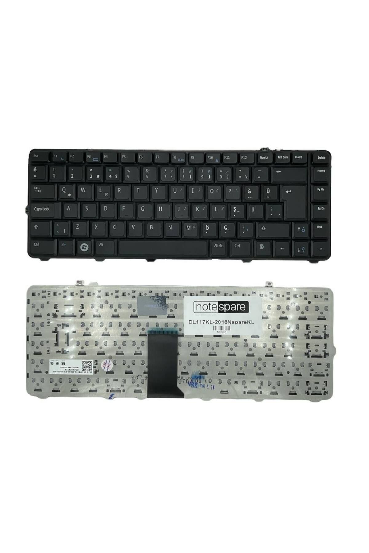 Dell ile Uyumlu NSK-DC00T, NSK-DC101, NSK-DC10T, NSK-DCL01 Notebook Klavye Siyah TR