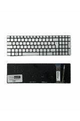 Asus ile Uyumlu Rog GL551JM-EH74, GL551JW-DS71, GL551JW-DS74 Notebook Klavye Işıklı Gümüş Gri TR