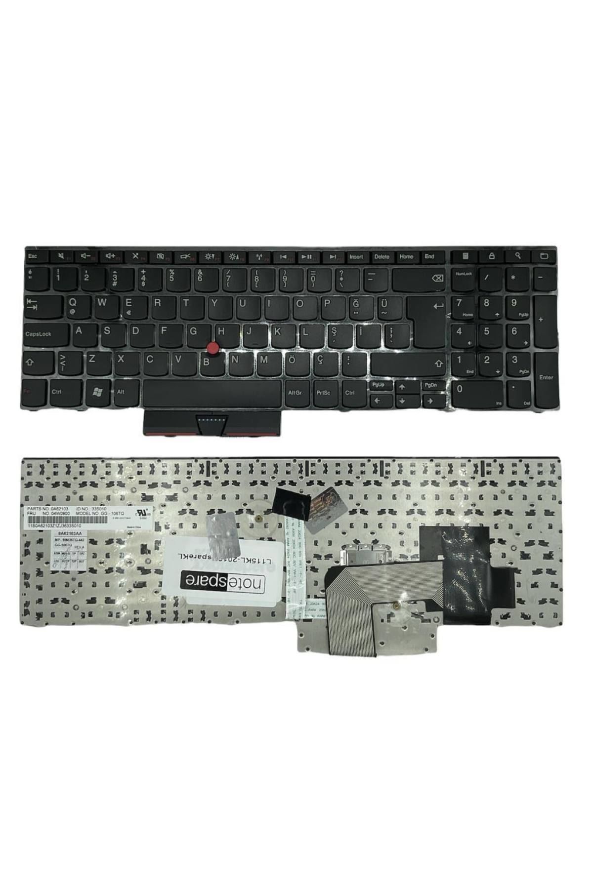 Ibm Lenovo ile Uyumlu 04W2236, 0A62039, 0A62075 Notebook Klavye Siyah TR