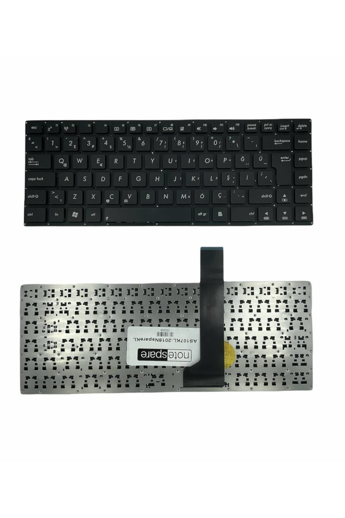 Asus ile Uyumlu S46CB-WX019H, S46CB-WX020H, S46CM-WX023V, S46CM-WX046V Notebook Klavye Siyah TR
