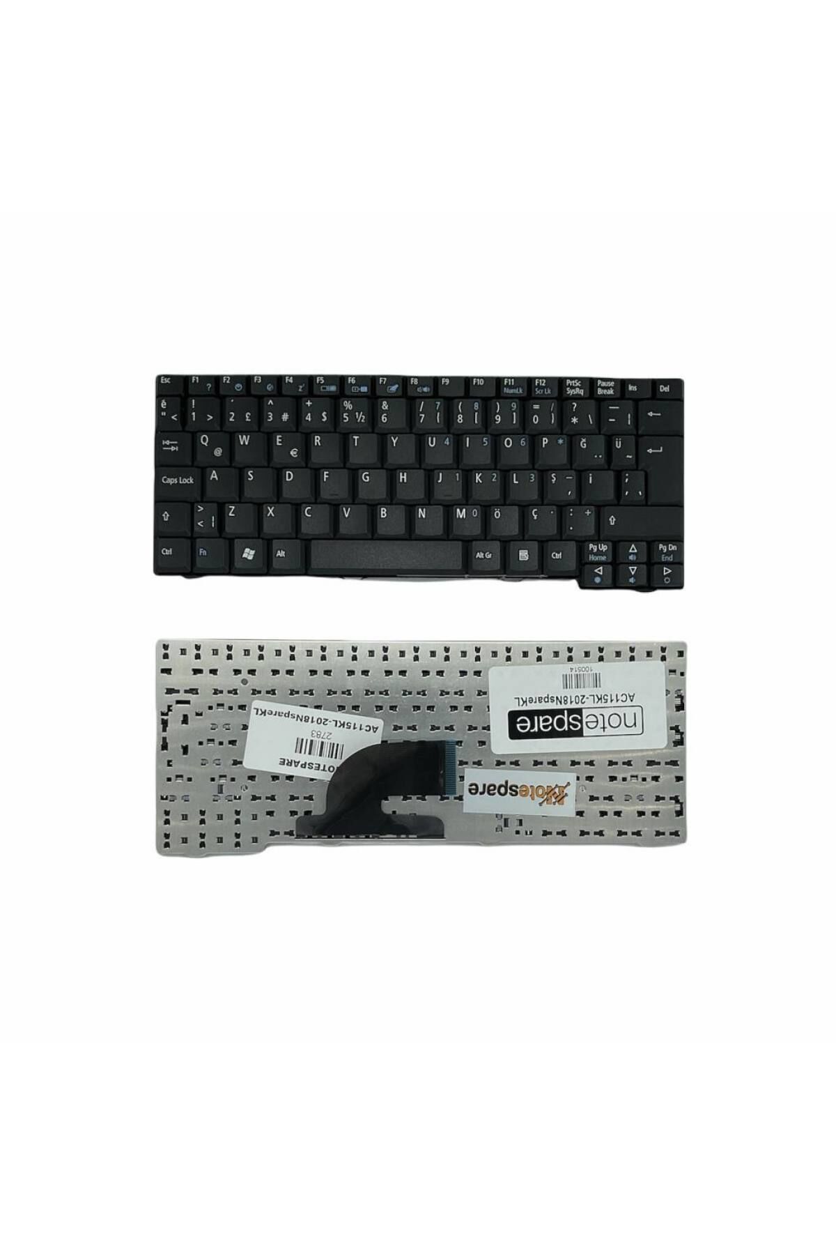 Acer ile Uyumlu Aspire One Pro 531, 531H, P531H Notebook Klavye Siyah TR