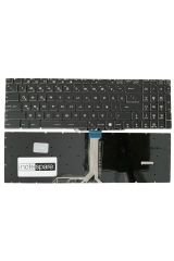 Msi ile Uyumlu GE63 Raider 7RD-012XTR Notebook Klavye Işıklı Siyah TR RGB Kontrollü Versiyon