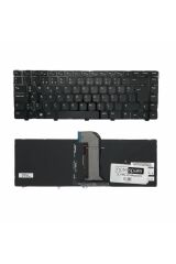 Dell ile Uyumlu Inspiron M431R, M431R-5435 Notebook Klavye Işıklı Siyah TR