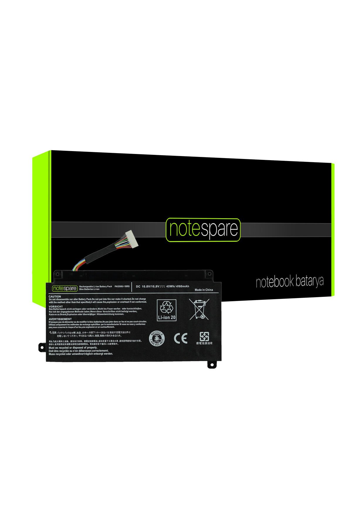 Toshiba ile Uyumlu Satellite Fusion 15 L50W-C, 15 L55W-C, 15 S50W-C Notebook Batarya Pil