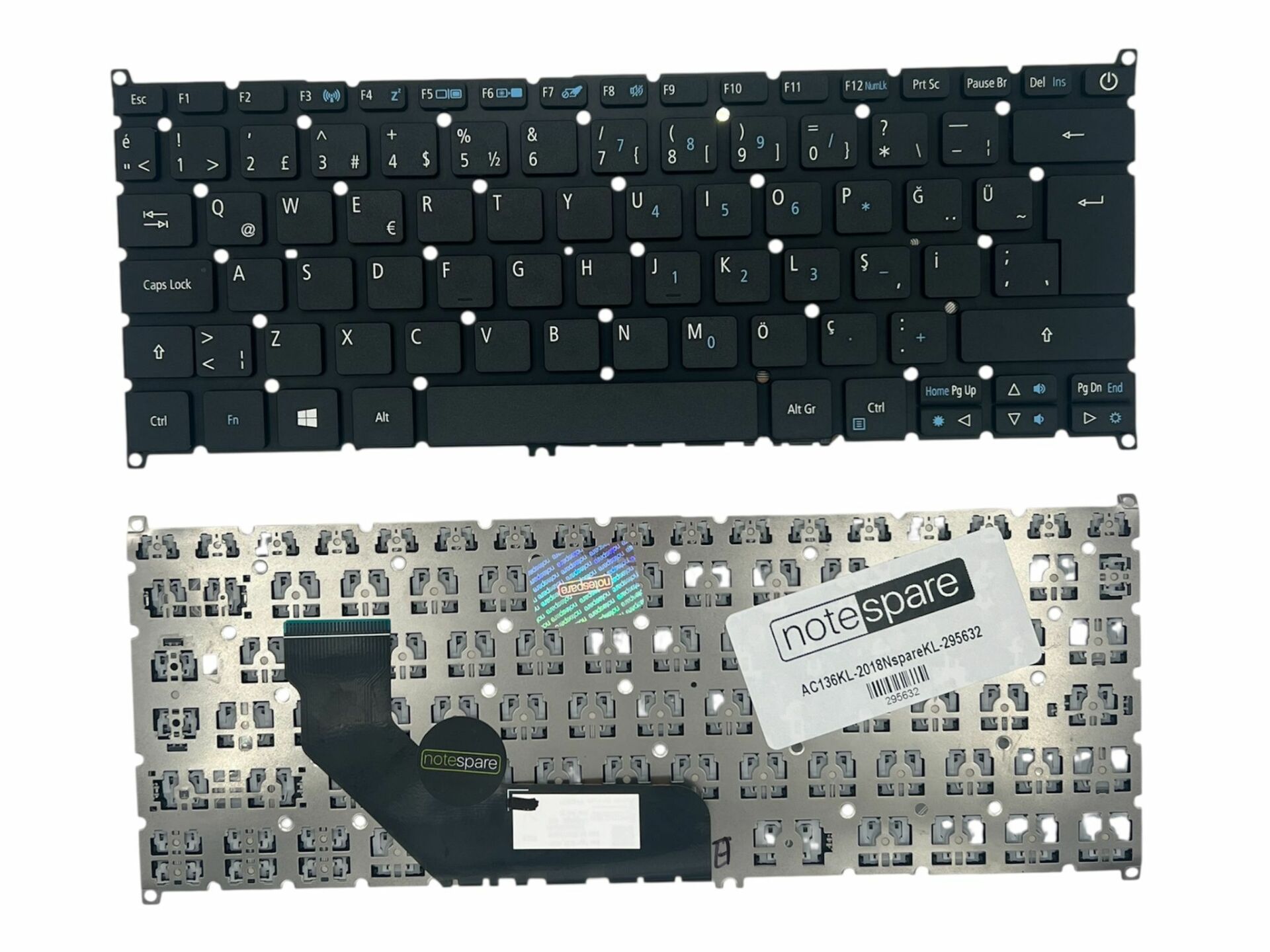 Acer ile Uyumlu Swift 3 SF314-52 N17P3, 3 SF314-52-30KH Notebook Klavye Siyah TR