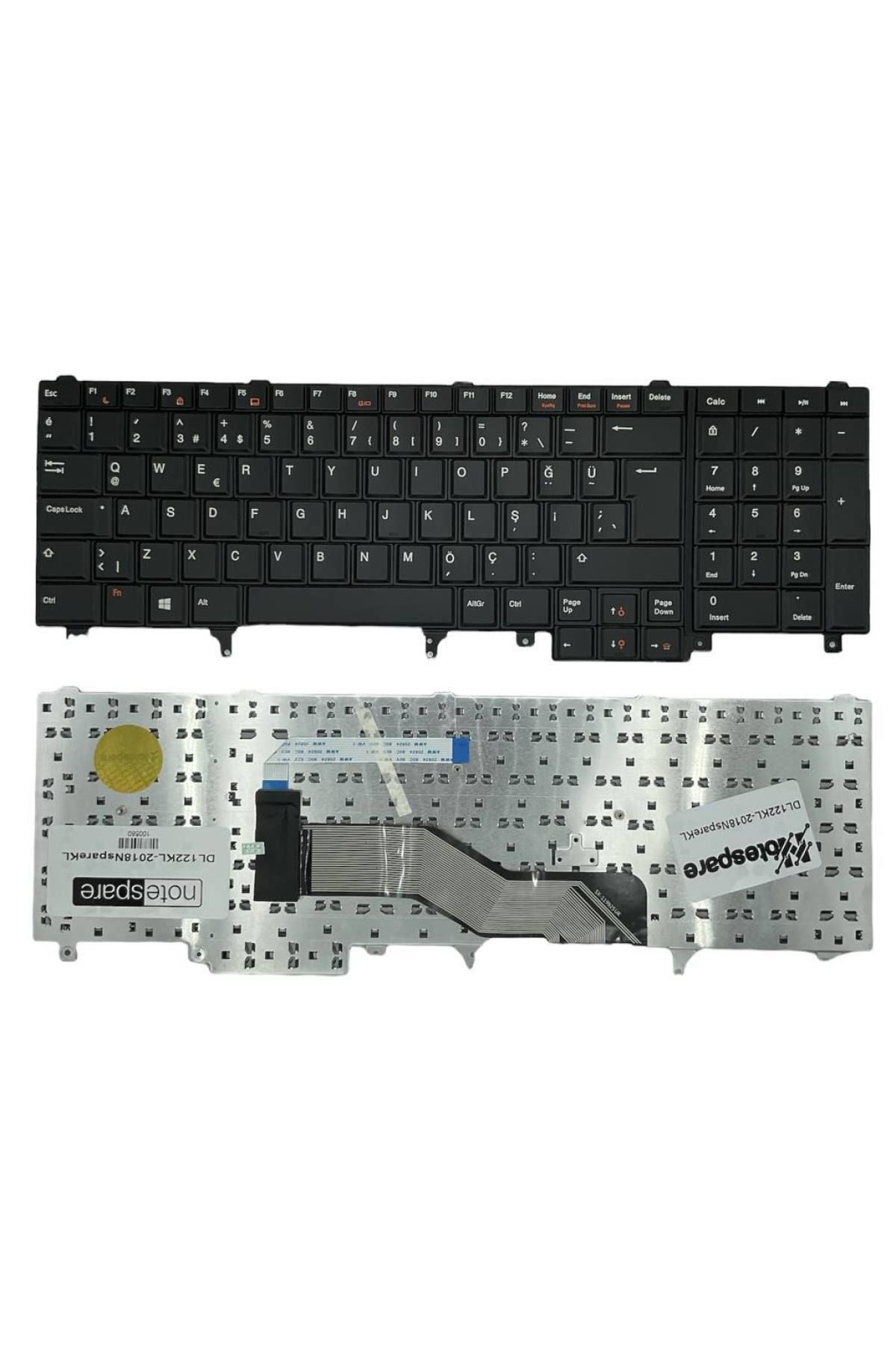 Dell ile Uyumlu 07C558, 0DY26D, 0M8F00, NSK-DW0UC, PK130FH1A00 Notebook Klavye Siyah TR