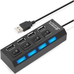 4 PORT USB 2.0 HUB ÇOĞALTICI ÇOKLAYICI SWITCH 4863p ANAHTARLI