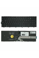 Dell ile Uyumlu Inspiron 5558 B50W162C, 5558 B50W81C Notebook Klavye Işıklı Siyah TR